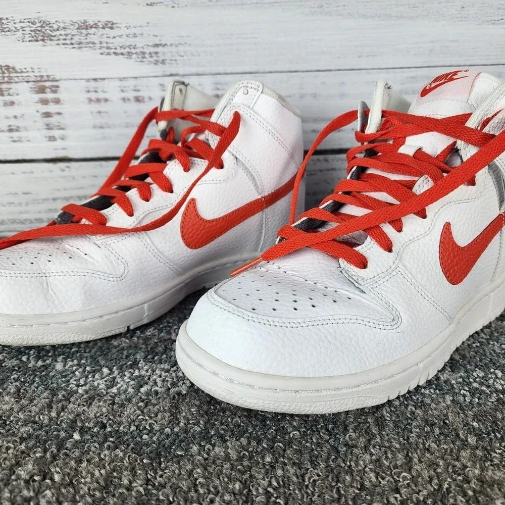 Nike Dunk Retro High White/Red Size US 8